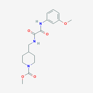 molecular formula C17H23N3O5 B2449233 Methyl 4-((2-((3-methoxyphenyl)amino)-2-oxoacetamido)methyl)piperidine-1-carboxylate CAS No. 1234878-98-8