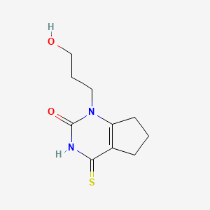 1-(3-hydroxypropyl)-4-thioxo-3,4,6,7-tetrahydro-1H-cyclopenta[d]pyrimidin-2(5H)-one