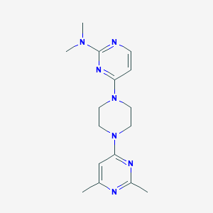 4-[4-(2,6-Dimethylpyrimidin-4-yl)piperazin-1-yl]-N,N-dimethylpyrimidin-2-amine