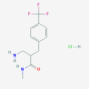 3-amino-N-methyl-2-{[4-(trifluoromethyl)phenyl]methyl}propanamide hydrochloride