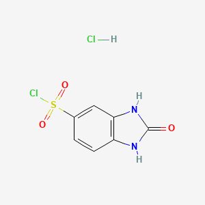 2,3-Dihydro-2-oxo-1H-benzimidazole-5-sulfonyl chloride hydrochloride