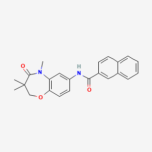 N-(3,3,5-trimethyl-4-oxo-2,3,4,5-tetrahydrobenzo[b][1,4]oxazepin-7-yl)-2-naphthamide