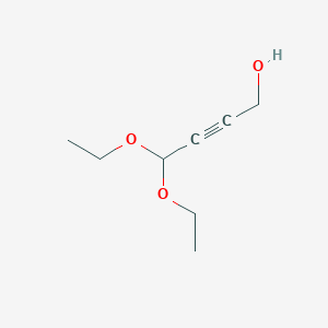 molecular formula C8H14O3 B2449257 4,4-Diethoxybut-2-yn-1-ol CAS No. 18350-44-2