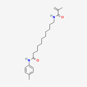 molecular formula C22H34N2O2 B2449270 2-methyl-N-[11-oxo-11-(4-toluidino)undecyl]acrylamide CAS No. 866132-11-8