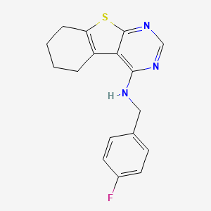 molecular formula C17H16FN3S B2449277 EGFR-IN-145 
