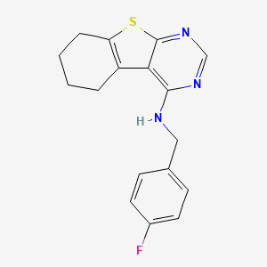 N-(4-fluorobenzyl)-5,6,7,8-tetrahydro[1]benzothieno[2,3-d]pyrimidin-4-amine