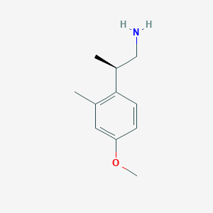 molecular formula C11H17NO B2449279 (2R)-2-(4-Methoxy-2-methylphenyl)propan-1-amine CAS No. 2248202-26-6