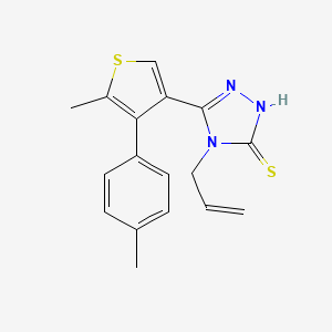 4-allyl-5-[5-methyl-4-(4-methylphenyl)thien-3-yl]-4H-1,2,4-triazole-3-thiol