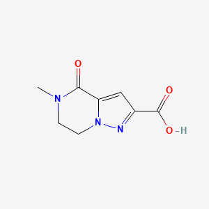 5-Methyl-4-oxo-4H,5H,6H,7H-pyrazolo[1,5-a]pyrazine-2-carboxylic acid