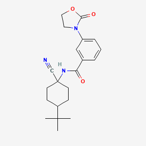 N-(4-tert-butyl-1-cyanocyclohexyl)-3-(2-oxo-1,3-oxazolidin-3-yl)benzamide