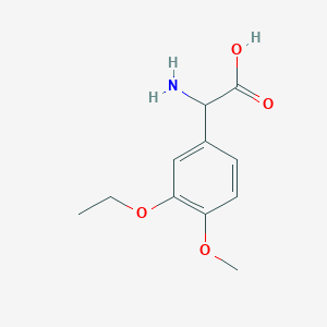 2-Amino-2-(3-ethoxy-4-methoxyphenyl)acetic acid