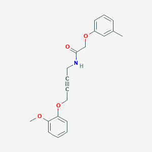 molecular formula C20H21NO4 B2449323 N-(4-(2-methoxyphenoxy)but-2-yn-1-yl)-2-(m-tolyloxy)acetamide CAS No. 1421512-51-7