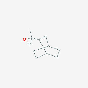 molecular formula C11H18O B2449324 2-(2-Bicyclo[2.2.2]octanyl)-2-methyloxirane CAS No. 1850773-39-5