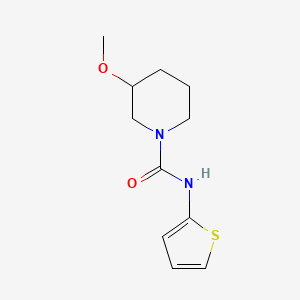 molecular formula C11H16N2O2S B2449334 3-methoxy-N-(thiophen-2-yl)piperidine-1-carboxamide CAS No. 2097919-06-5