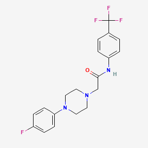 2-[4-(4-fluorophenyl)piperazin-1-yl]-N-[4-(trifluoromethyl)phenyl]acetamide