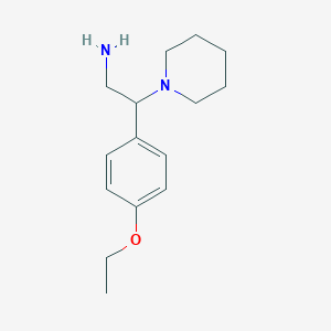B2449341 2-(4-Ethoxy-phenyl)-2-piperidin-1-YL-ethylamine CAS No. 31466-52-1
