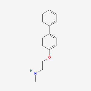 molecular formula C15H17NO B2449374 N-methyl-2-(4-phenylphenoxy)ethanamine CAS No. 1049745-36-9