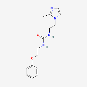 molecular formula C15H20N4O2 B2449389 1-(2-(2-methyl-1H-imidazol-1-yl)ethyl)-3-(2-phenoxyethyl)urea CAS No. 1396706-63-0