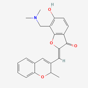 (Z)-7-((dimethylamino)methyl)-6-hydroxy-2-((2-methyl-2H-chromen-3-yl)methylene)benzofuran-3(2H)-one