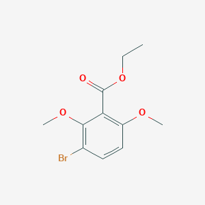molecular formula C11H13BrO4 B2449397 Ethyl 3-bromo-2,6-dimethoxybenzoate CAS No. 1352206-56-4