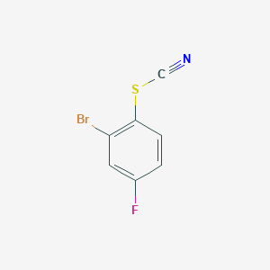 molecular formula C7H3BrFNS B2449398 2-Bromo-4-fluorophenylthiocyanate CAS No. 2149597-67-9
