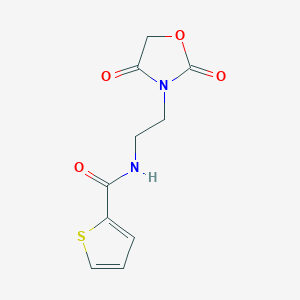 molecular formula C10H10N2O4S B2449420 N-[2-(2,4-dioxo-1,3-oxazolidin-3-yl)ethyl]thiophene-2-carboxamide CAS No. 2034338-86-6