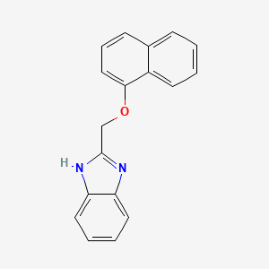 molecular formula C18H14N2O B2449428 2-[(1-Naphthyloxy)methyl]-1h-benzimidazole CAS No. 56186-98-2
