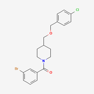 (3-Bromophenyl)(4-(((4-chlorobenzyl)oxy)methyl)piperidin-1-yl)methanone