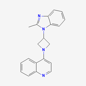 4-[3-(2-Methylbenzimidazol-1-yl)azetidin-1-yl]quinoline