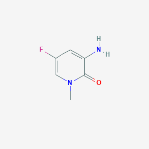molecular formula C6H7FN2O B2449499 3-amino-5-fluoro-1-methylpyridin-2(1H)-one CAS No. 1781125-38-9
