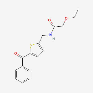 molecular formula C16H17NO3S B2449504 N-((5-benzoylthiophen-2-yl)methyl)-2-ethoxyacetamide CAS No. 1798023-11-6