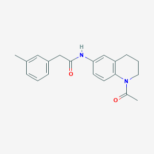 molecular formula C20H22N2O2 B2449540 N-(1-acetyl-1,2,3,4-tetrahydroquinolin-6-yl)-2-(m-tolyl)acetamide CAS No. 941960-16-3