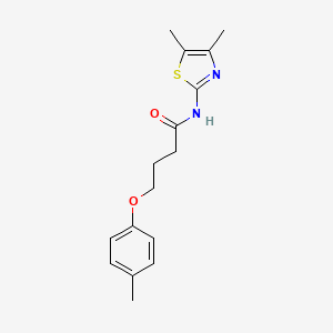 molecular formula C16H20N2O2S B2449541 N-(4,5-dimethyl-1,3-thiazol-2-yl)-4-(4-methylphenoxy)butanamide CAS No. 685849-70-1