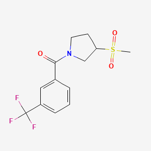 (3-(Methylsulfonyl)pyrrolidin-1-yl)(3-(trifluoromethyl)phenyl)methanone