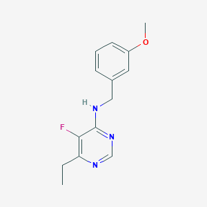 6-Ethyl-5-fluoro-N-[(3-methoxyphenyl)methyl]pyrimidin-4-amine