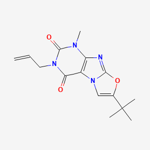 3-allyl-7-(tert-butyl)-1-methyloxazolo[2,3-f]purine-2,4(1H,3H)-dione