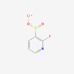 molecular formula C5H3FLiNO2S B2449602 Lithium(1+) ion 2-fluoropyridine-3-sulfinate CAS No. 2174000-08-7