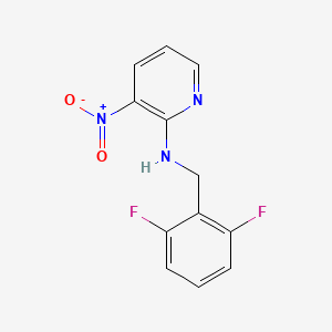 molecular formula C12H9F2N3O2 B2449608 N-(2,6-difluorobenzyl)-3-nitro-2-pyridinamine CAS No. 866154-65-6