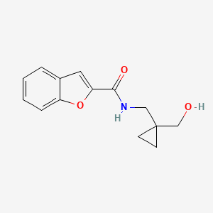 N-((1-(hydroxymethyl)cyclopropyl)methyl)benzofuran-2-carboxamide