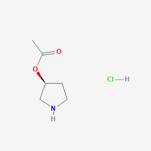 [(3S)-Pyrrolidin-3-yl] acetate;hydrochloride