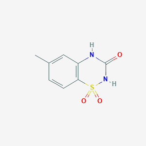 molecular formula C8H8N2O3S B2449688 6-Methyl-2H-benzo[e][1,2,4]thiadiazin-3(4H)-one 1,1-dioxide CAS No. 90370-46-0