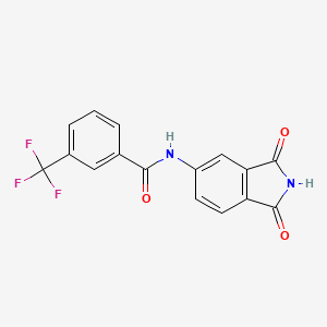 B2449707 N-(1,3-dioxoisoindol-5-yl)-3-(trifluoromethyl)benzamide CAS No. 683235-46-3
