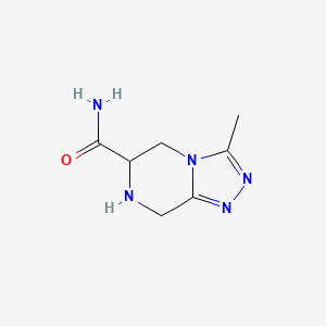 molecular formula C7H11N5O B2449717 3-methyl-5H,6H,7H,8H-[1,2,4]triazolo[4,3-a]pyrazine-6-carboxamide CAS No. 1934260-67-9