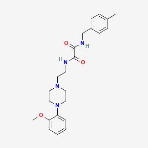 molecular formula C23H30N4O3 B2449785 N1-(2-(4-(2-methoxyphenyl)piperazin-1-yl)ethyl)-N2-(4-methylbenzyl)oxalamide CAS No. 1049573-38-7