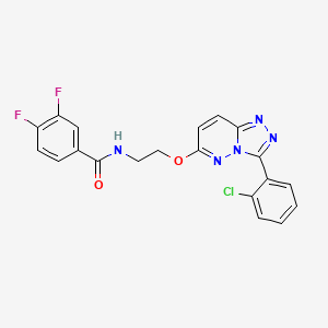 molecular formula C20H14ClF2N5O2 B2449787 N-(2-((3-(2-chlorophenyl)-[1,2,4]triazolo[4,3-b]pyridazin-6-yl)oxy)ethyl)-3,4-difluorobenzamide CAS No. 1021066-54-5