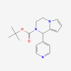 molecular formula C17H21N3O2 B2449791 tert-butyl1-(pyridin-4-yl)-1H,2H,3H,4H-pyrrolo[1,2-a]pyrazine-2-carboxylate CAS No. 1698278-54-4
