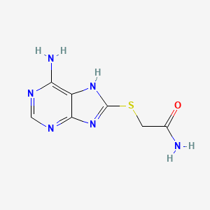 2-[(6-Amino-7H-purin-8-YL)thio]acetamide