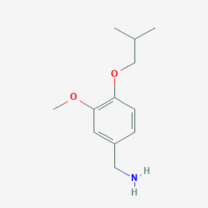 molecular formula C12H19NO2 B2449798 [3-Methoxy-4-(2-methylpropoxy)phenyl]methanamine CAS No. 854185-31-2