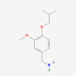 [3-Methoxy-4-(2-methylpropoxy)phenyl]methanamine