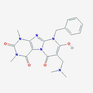 Pyrimido[2,1-f]purine-2,4,8(1H,3H,9H)-trione,  7-[(dimethylamino)methylene]-6,7-dihydro-6-hydroxy-1,
